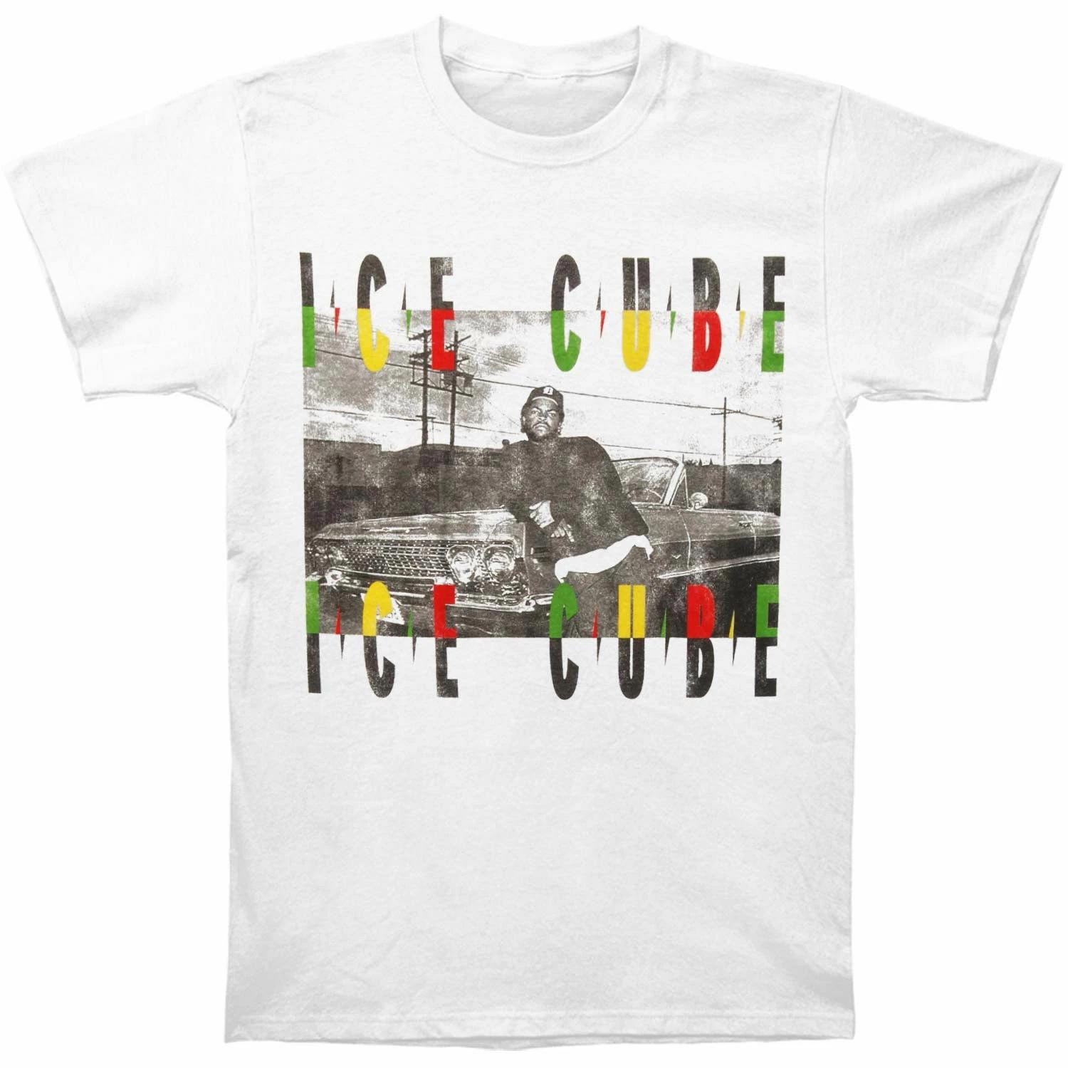 N.W.A Ice Cube T-Shirt Impala White New S-2XL S