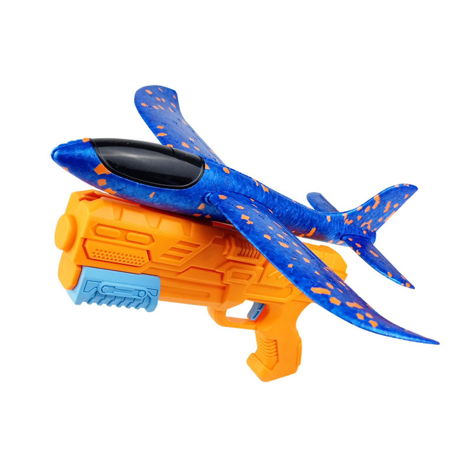 

Foam Airplane Toy Gun 24CM Soft Foam Plane Model with Foam Dart Shooter Blaster for Kids Outdoor Play Safe Lightweight Design помаранчевий