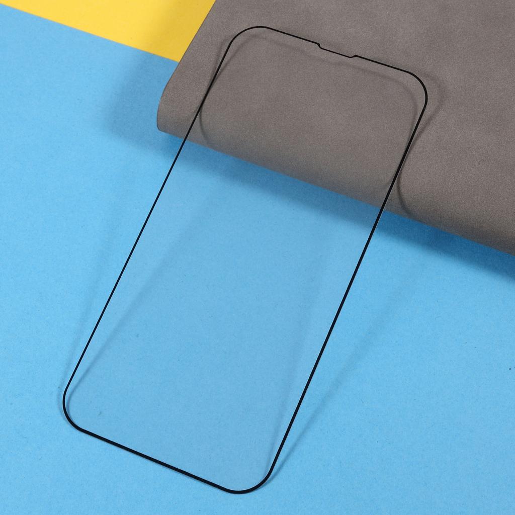 (Full Glue) 9D Full Screen Coverage Silk Print Tempered Glass Protective Film for iPhone 13/13 Pro/14