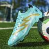 32-45 Men's Large Size Football Shoes Kids Low Top Short Nail Outdoor Anti-slip Football Boots