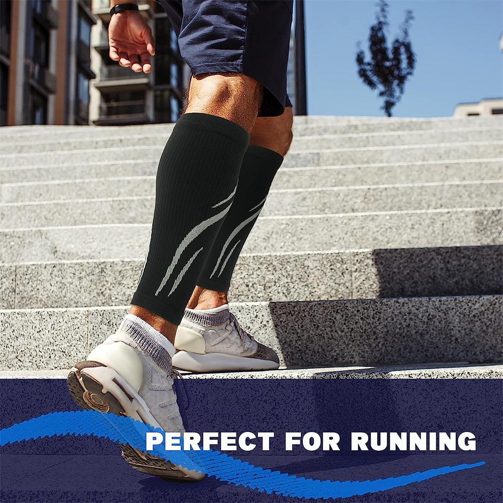 Durable And Safe 1 Pair Calf Compression Sleeves Men Womenfootless Compression Socks Shin Splintsvaricose Vein Treatment For Legs & Pain Relief