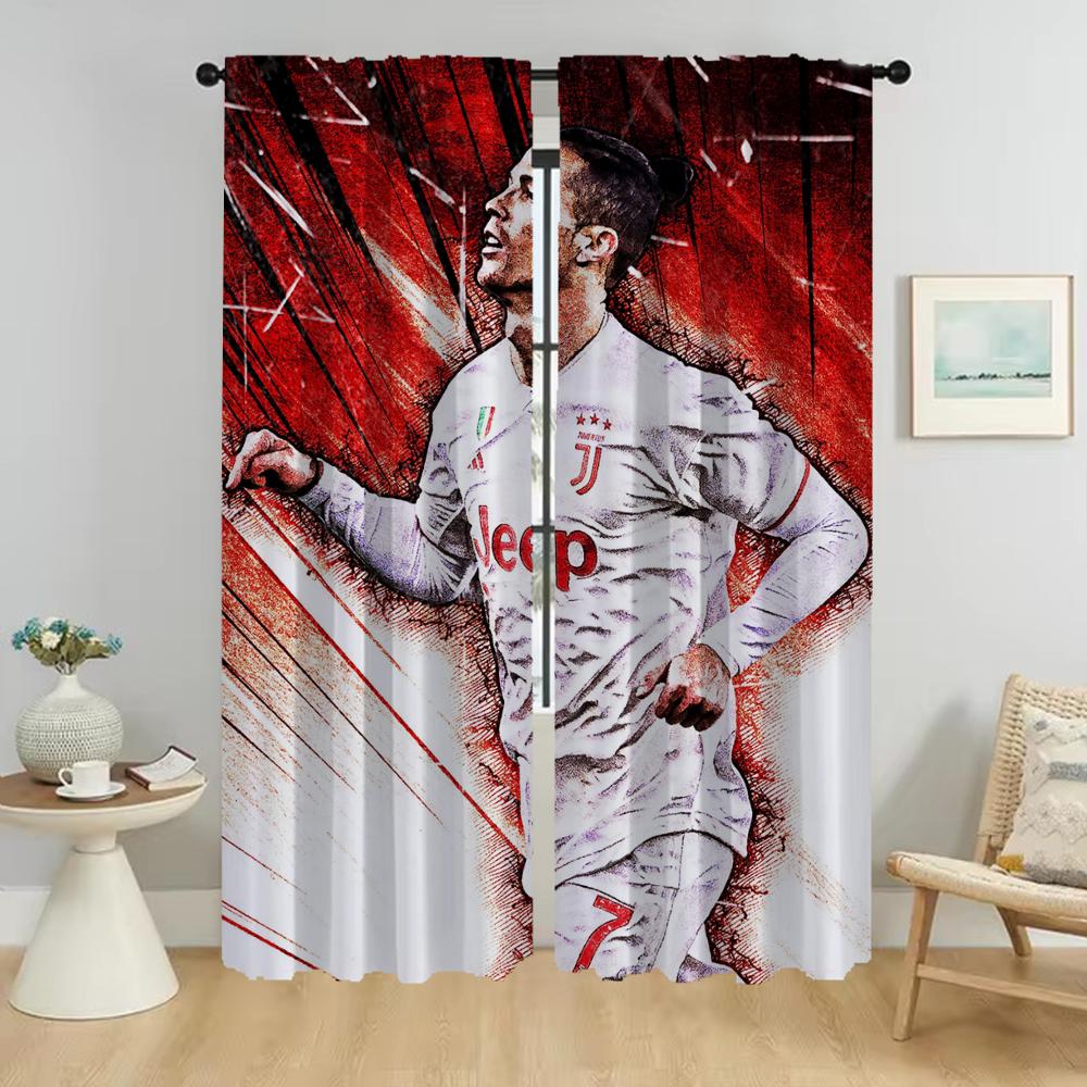 

Штори для Спальні Штори для Інтер єру Дому Роналду Штори для Вітальні Затемнюючі Штори Перегородка Хеллоуїнська Прикраса Жалюзі W86xH137cmx2pcs-CL