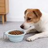 Faltbare Haustiernapf Silikon Zusammenklappbarer Hundenapf Futter-Wassernapf Tragbarer Haustiernapf mit Karabiner für Hunde und Katzen Outdoor-Spaziergänge Camping