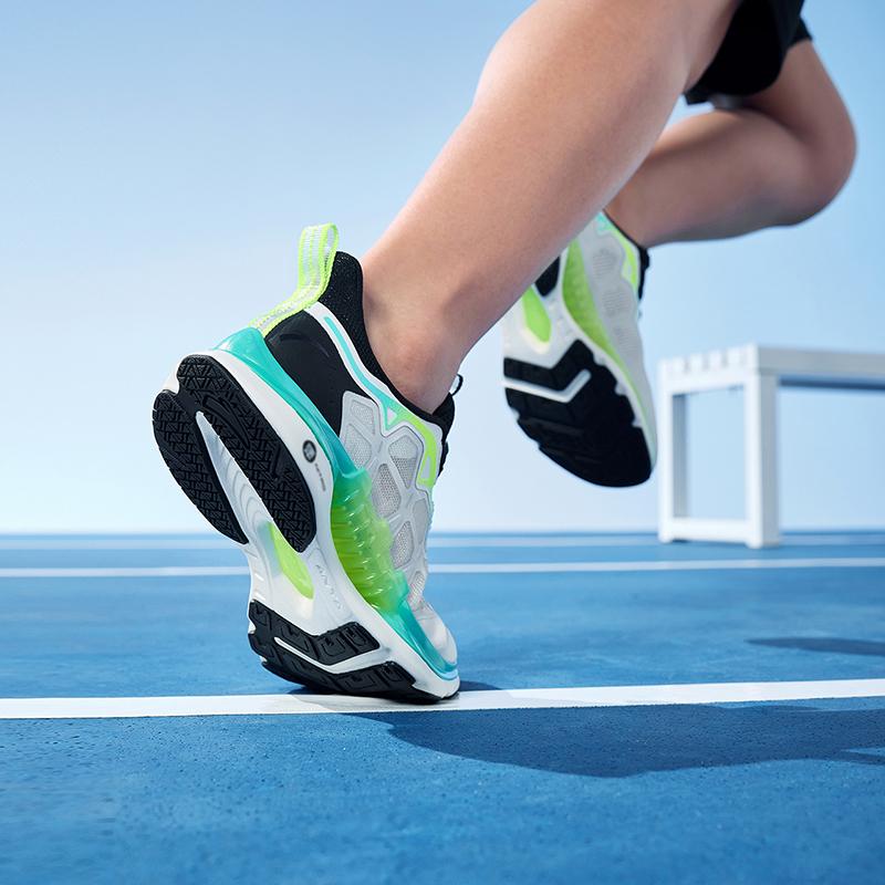 Anta Comfortable Versatile Non-Slip Wear-Resistant Low-Top Running Shoes Kids sneakers White Green 312325516-1