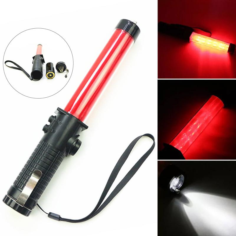 30Cm Traffic Baton Warning Light Signal Baton Flashing Light Warning Baton Signal Light Flashing Baton Luminous Baton