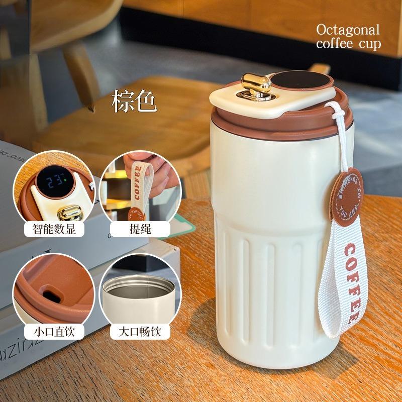 1 шт. Термос-бутылка Смарт-дисплей температуры 316 Нержавеющая сталь Вакуумная кружка Офисная кружка для кофе Бизнес Портативная Термокружка