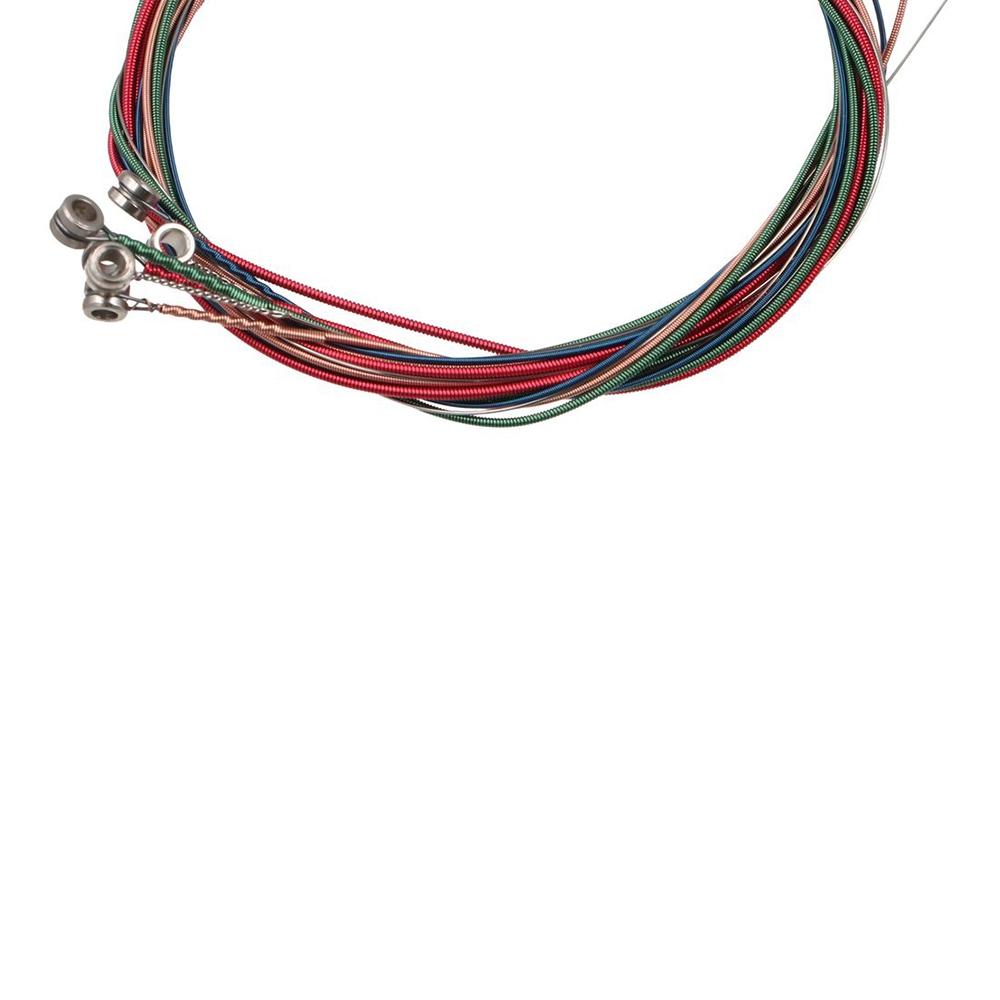 6 Strings Acoustic Guitar Strings Rainbow Colorful Folk Guitar Strings  Music Enthusiasts