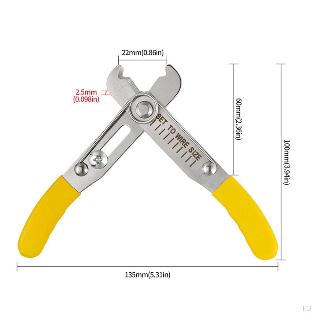 Electric Wire Stripper Pilers Easy To Grip Portable Multipurpose Universal Electrical Cable