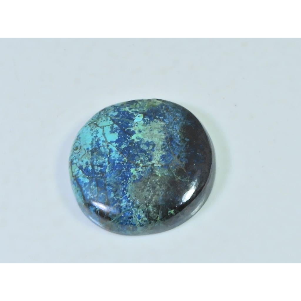 31X31X6MM Natural Shattuckite Round Cabochon Loose Designer Gemstone 79Cts. D-293