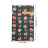 10Pcs Xmas Drawstring Gift Bags Christmas Candy Pouches Bright Festive Colors Wear Resistant Pe Material Easy Seal Party Favor