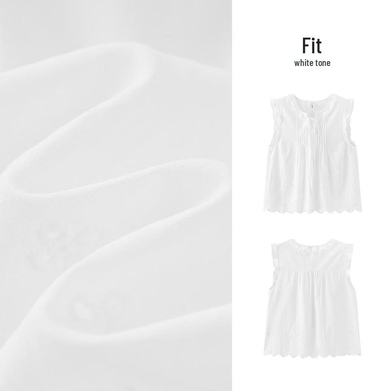 Semir Women's Embroidered Cotton Ruffle Bow Shirt