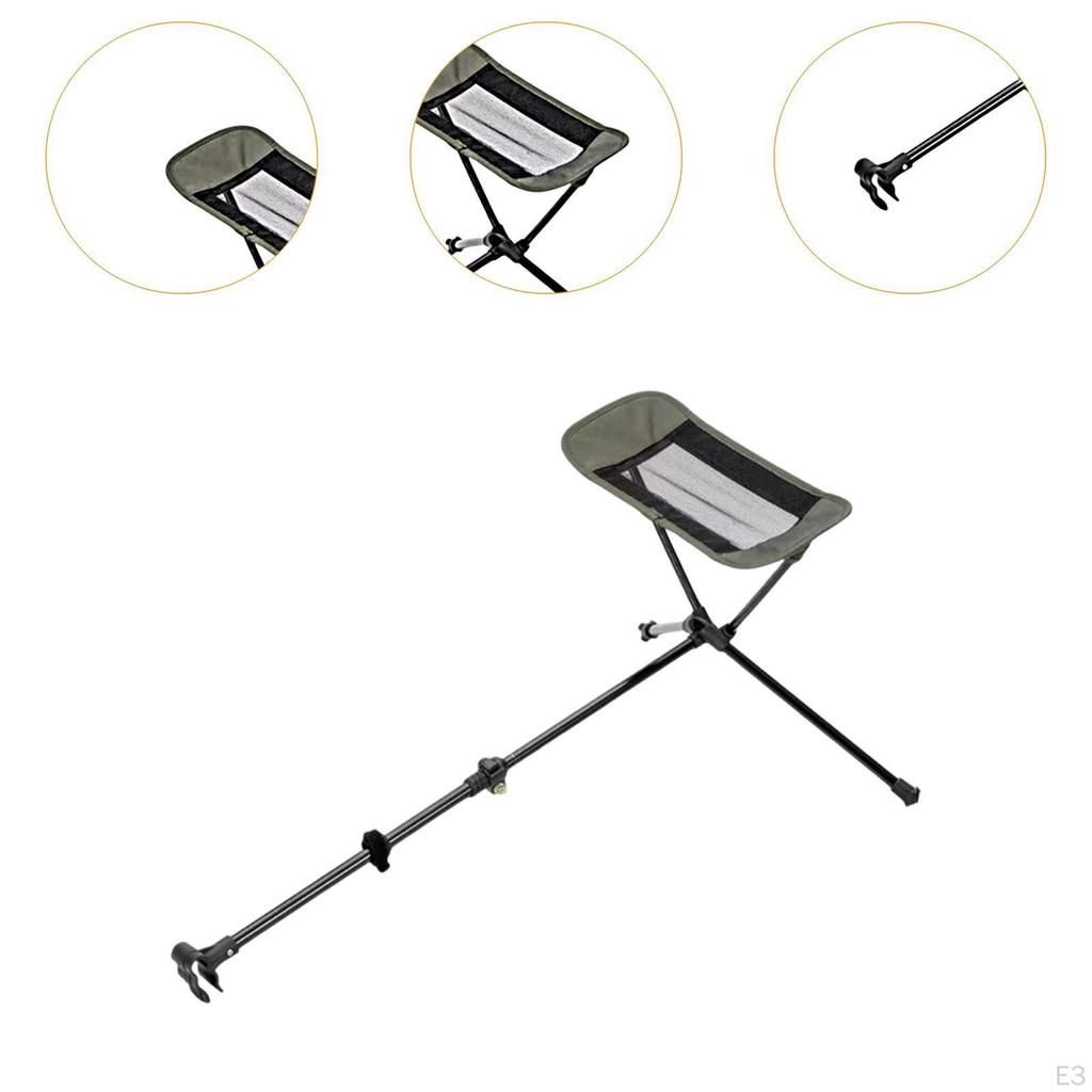 Adjustable Foot Rest for Camping Chair 17.7-29inch Leg Attachment Beach Use