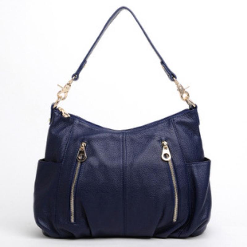 

Жіноча сумка Модна жіноча сумка з натуральної шкіри, жіноча сумка на одне плече через плече, жіноча пучка, голова, шар волової шкіри сапфірове скло синього кольору кольору