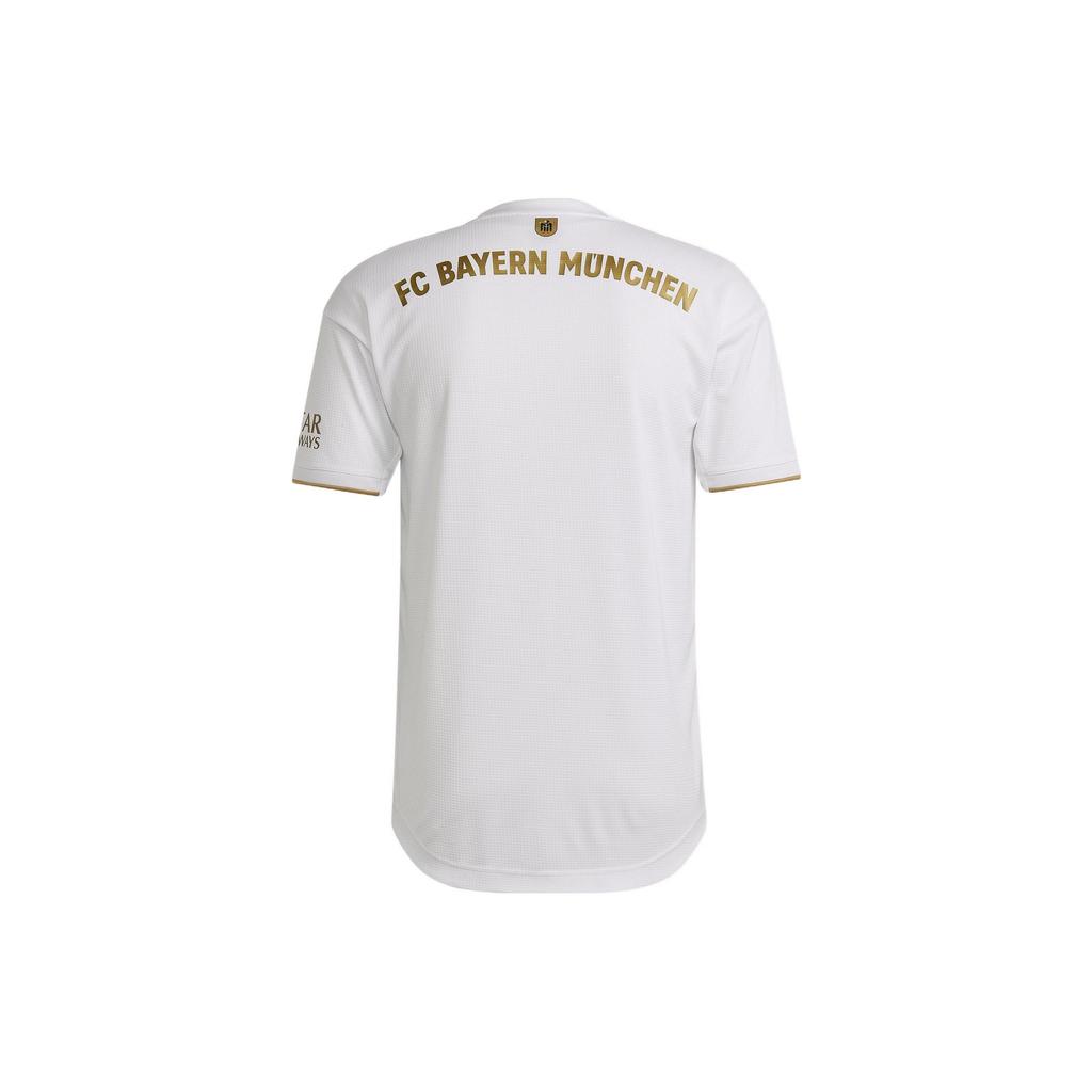 Adidas Bayern Munich Black Soccer Jerseys Men's White Moderate Straight Fit HI3883