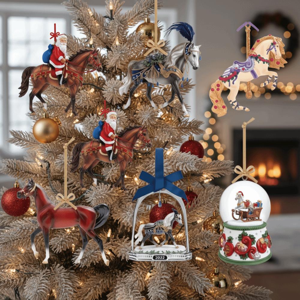 Kerstman Paard Kerst Hangend Hanger Acryl 2D Plat Auto Paard Hanger Tas Bedels Nieuwjaarsgeschenk Kerstboom Ornament