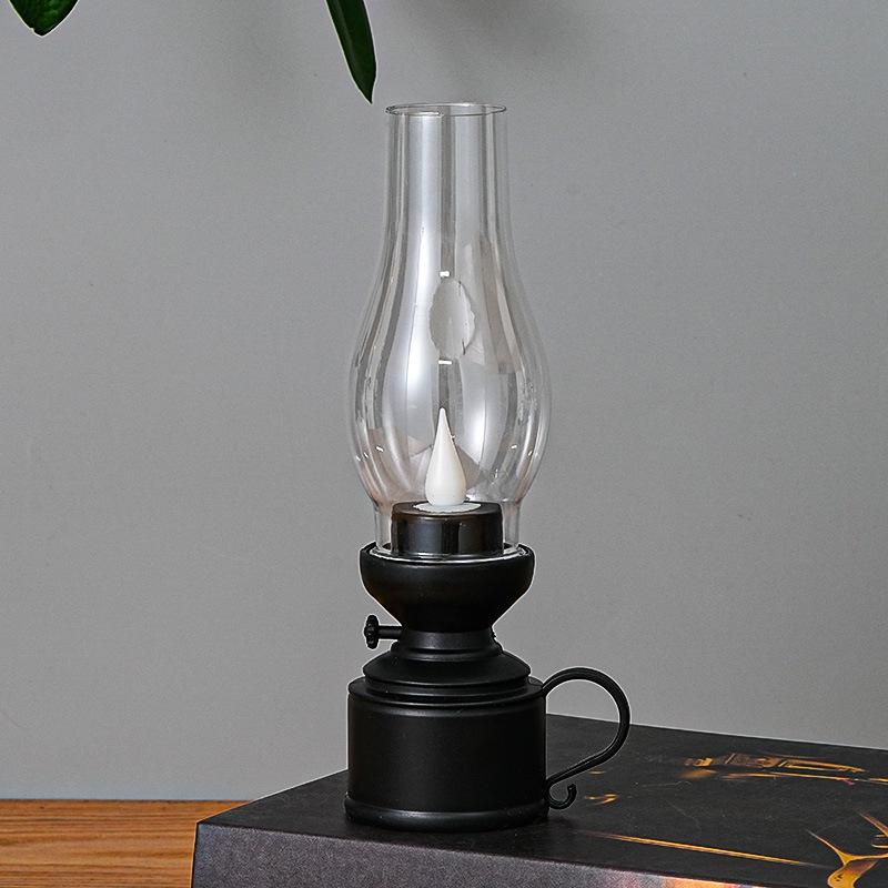 Retro LED Luminous Kerosene Lamp - Pony Lamp, Electronic Candle Light, Creative Decor & Gift Hurricane Light.