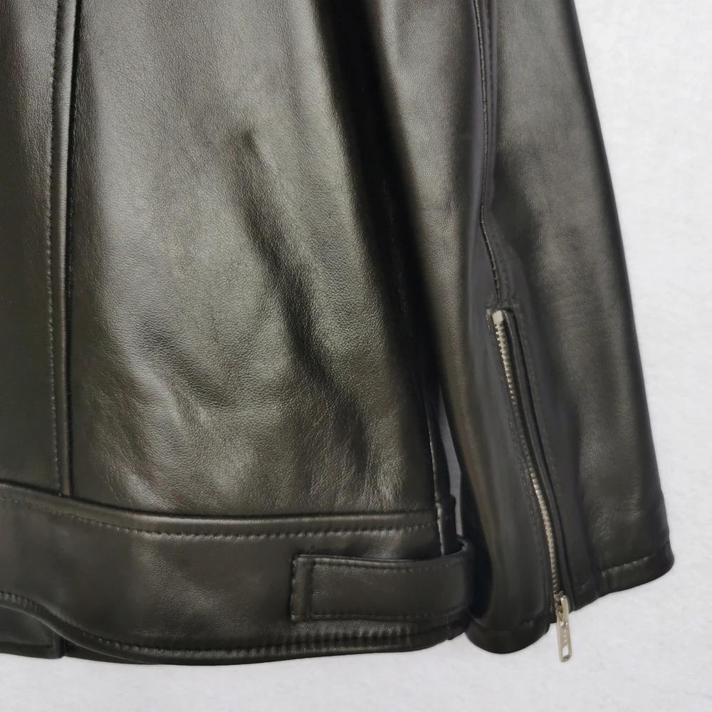 Maplesteed OVERSIZE Frauen Leder Jacke Lose 100% Weiche Schaffell Weibliche Natürliche Haut Mantel Frühling Herbst Plus Größe M486