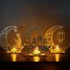 Wandleuchte Dekor Muslimische Ornamente DIY Bastelbedarf Tee LED Lampe Eid Festival Zubehör Schreibtisch