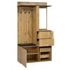 Wardrobe Cabinet Wardrobe Hallway Cabinet Shoe Cabinet Vanity Table MDF APP LED Light Mirror Aluminium Handle