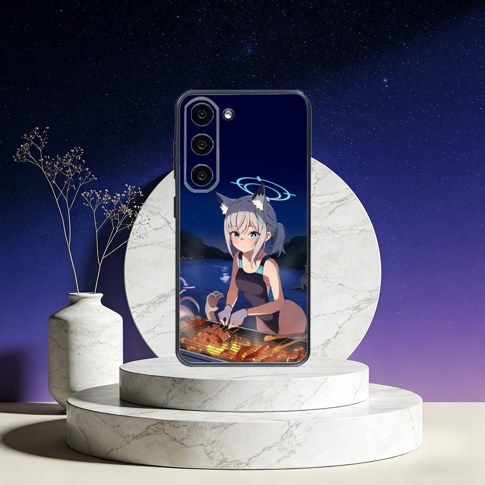 Blue Archive Phone Case For Samsung Galaxy A73,A72,A71,A70,A53,A52,A51,Others Soft Black Cover