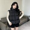 Cotton vest women's short thickened bread clothes, vest vest, puff year new fashion stand-up collar jacket