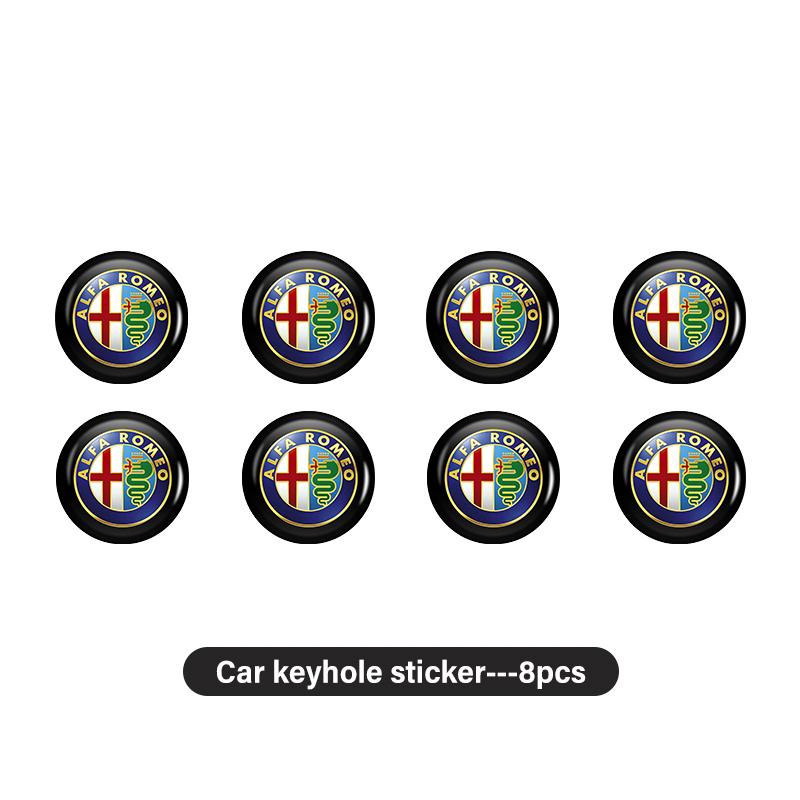2026 Horké Alfa Romeo Pro Alfa Romeo 15mm Samolepky na dálkový klíč od auta Znak na dveře auta Příslušenství pro auto 159 Giulietta 156 147 Giul