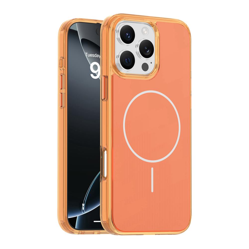 KEYSION Luxury Magnetic Case for MagSafe for iPhone 14 15 16 Pro Max Soft TPU+PC Wireless Charging Shockproof Phone Back Cover