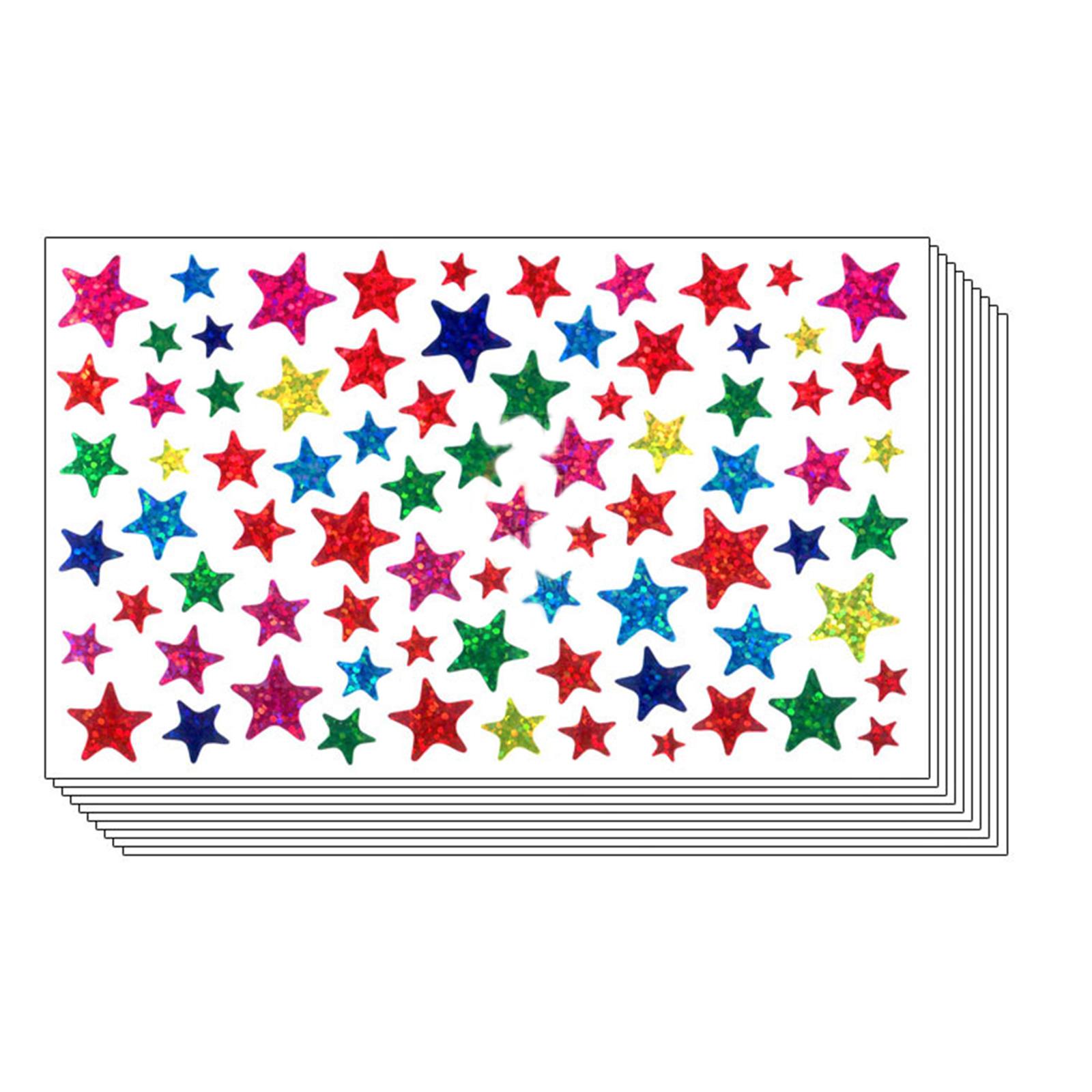 

10 листов самоклеящихся наклеек Звезда Наклейка для ноутбука Наклейка Скрапбукинг Наклейка Блестящие голографические наклейки 2