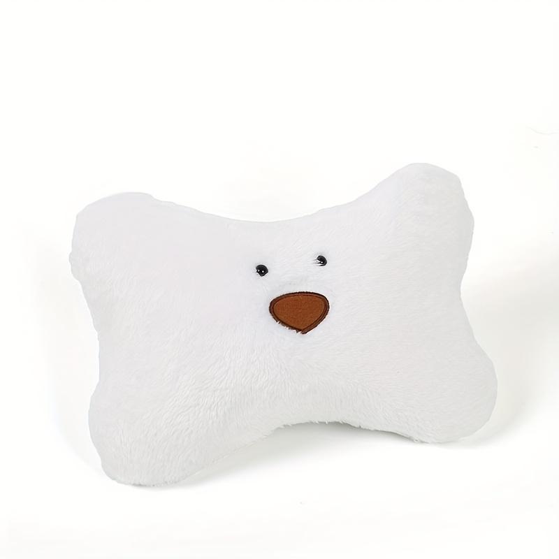 KKJOY Bear Shaped Car Headrest And Lumbar Support Versatile Automotive Interior Decorations Suitable for All Vehicle Models