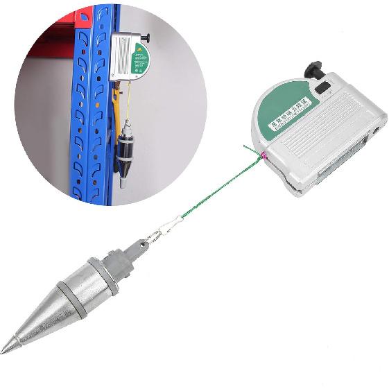 

Отвес, Инструмент для вертикального измерения из легированной стали, Отвес с магнитной катушкой шнура для деревообработки (6 метров)