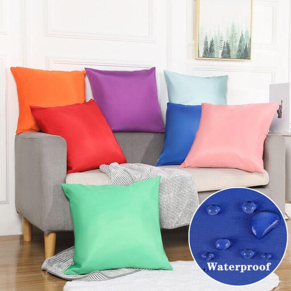 Cheap Pillow Cover Bench Solid Color Home Decoration Pillow Case Sofa