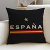 Cushion Cover Cushion Cover Pillowcase, Anti-Mite Invisible Zipper, Linen Sofa Cushion S-Spain Flag