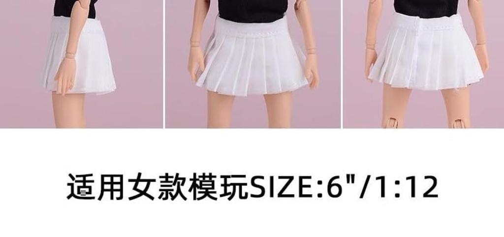 Toys & Hobbies [TOYBARJAPAN] 112 Action Figure Accessory  Fits TBLeague and Other Body Types: ATStory High School Girl Pleated Skirt (Body, Head,