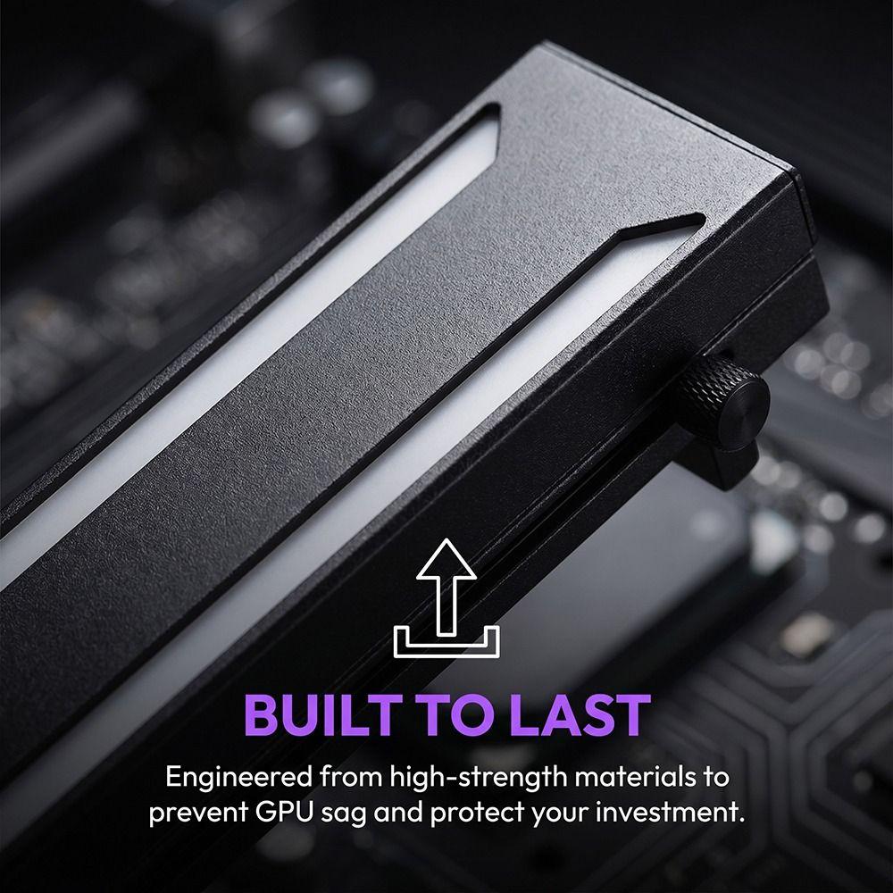 Colorful ARGB GPU Support Bracket Sliding Adjustable Sturdy GPU Holder Graphics Card Support Bracket Computer