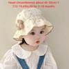 Thin Baby Girl Bucket Hat Sweet Flower Kids Outdoor Sunscreen Hat Cute Panama Fisherman Cap
