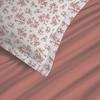 Parure de draps 4 pièces "Vanessa" pour lit 140 x 190 cm Eloise Abricot
