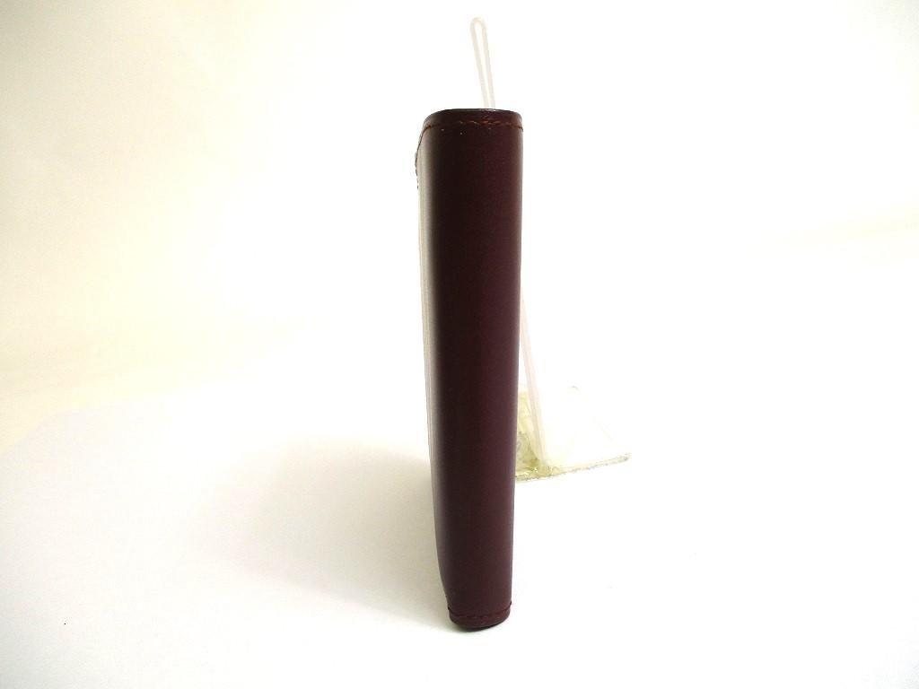 Authentic Cartier Must de Cartier Bordeaux Leather Bifold Wallet Purse #a549  Refurbished