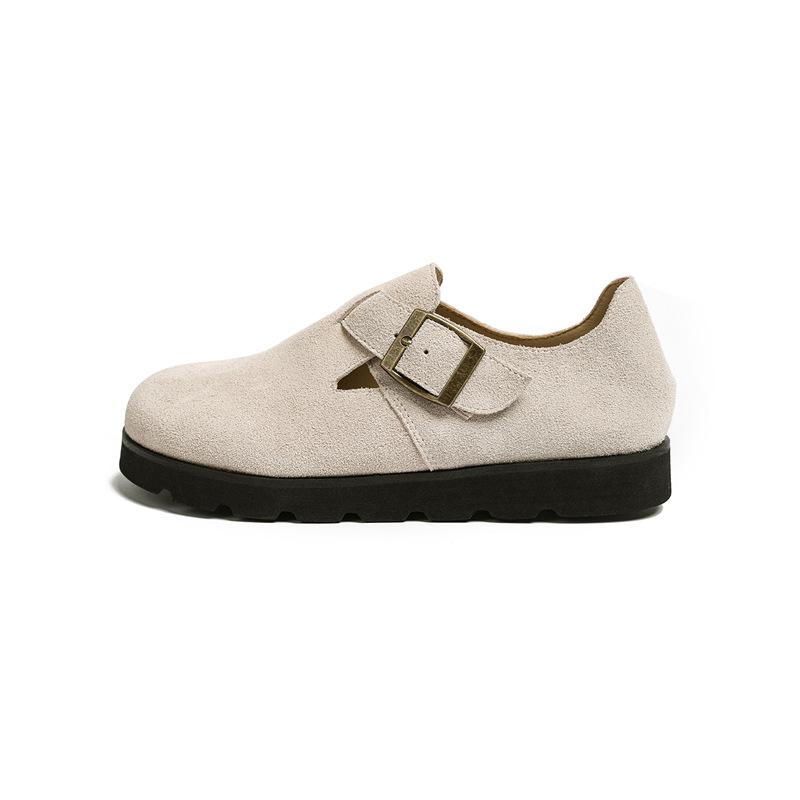 

Туфли Boken платформа кожа коровья кожа коровья замша удобные и легкие в носке универсальные водонепроницаемые туфли на платформе нескользящие туфли с большим носком 39