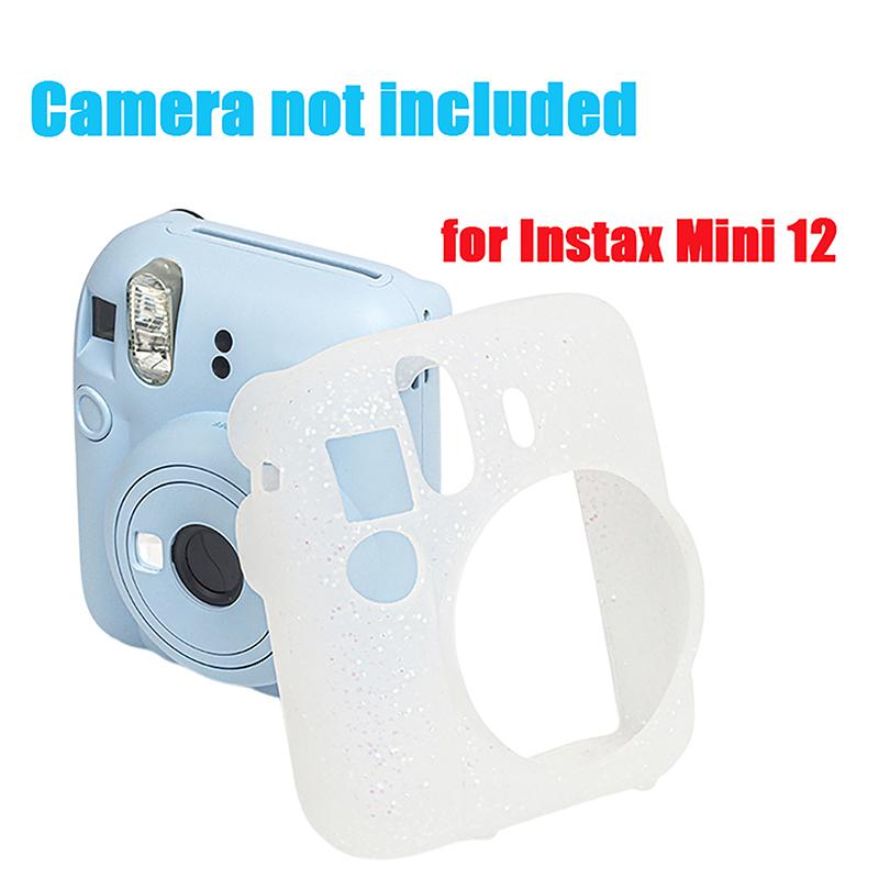 1 Stück Silikon Sofortkamera-Hülle Staubdichte Weichschale Kratzfeste Schutzhülle Für Instax Mini 12 Schutzhülle