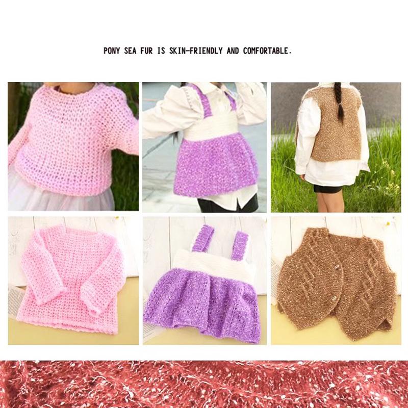 30g/ball Cashmere Wool Handmade Mohair Yarn Scarf Thick Thread Crafts South African Pony Mohair DIY Pearl Sweaters