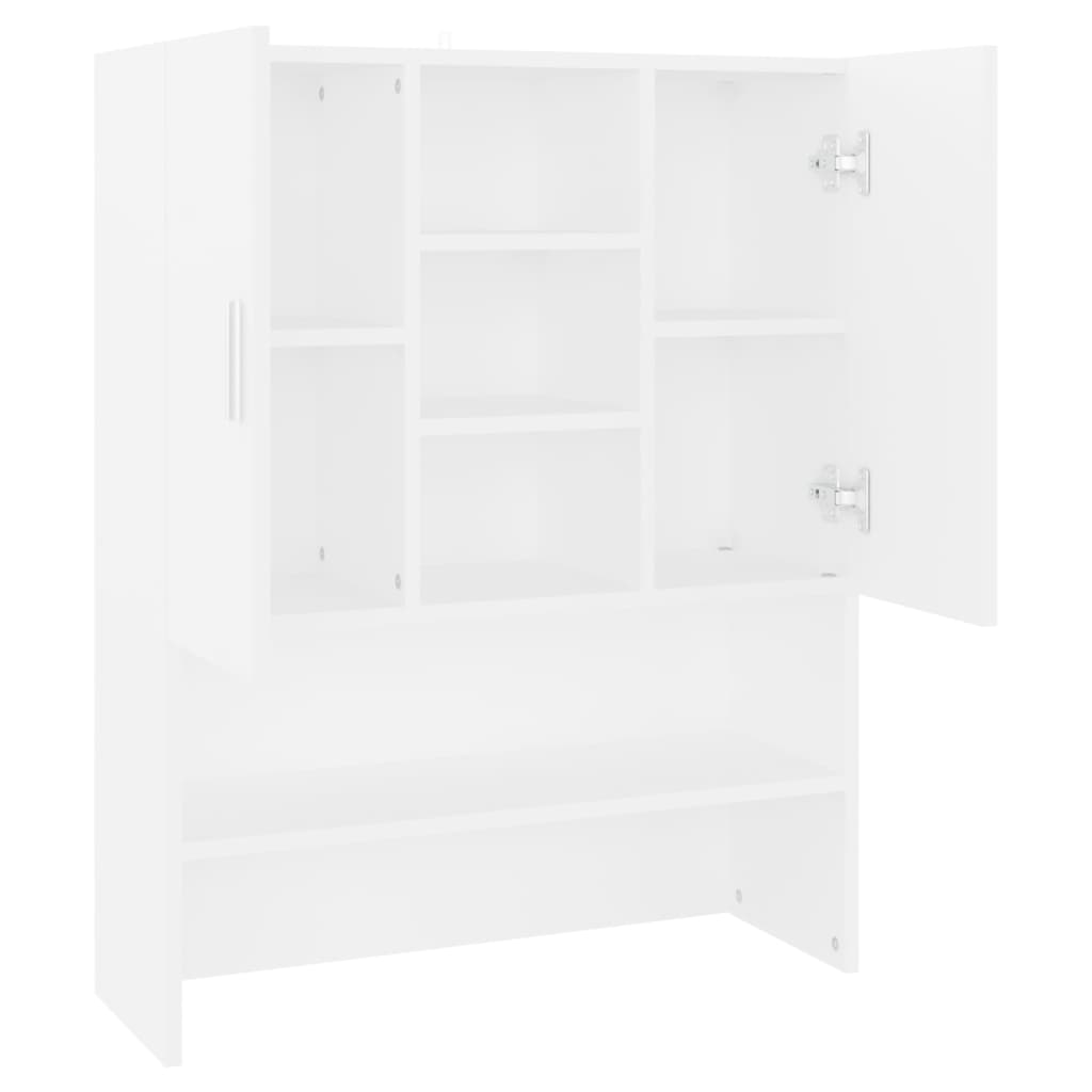 vidaXL Washing Machine Cabinet White 70.5x25.5x90 Cm