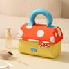 Large Capacity Handheld Cosmetic Case Oxford Cloth Toiletry Bag Kawaii Mushroom Makeup Bag  Outdoor
