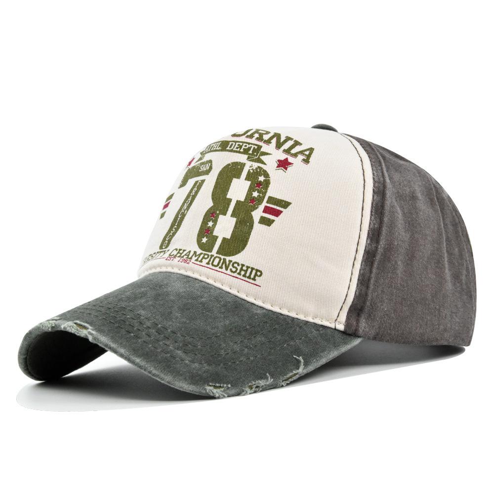 

Duck Cap Tongue 78 Letter Graffiti Print Baseball Cap Sun Breathability Shading зелений