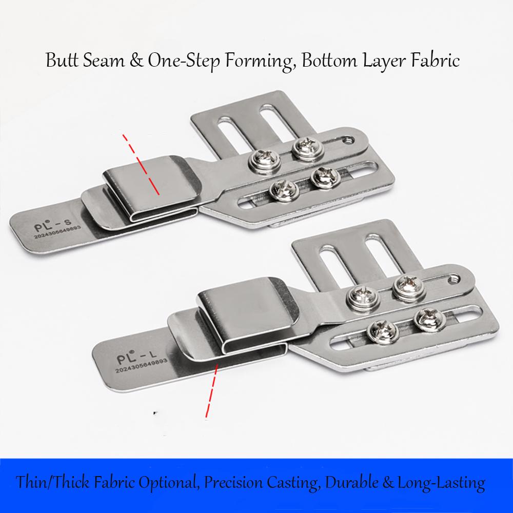 New Adjustable Felling & Topstitching Binder - Fits Light/Heavy Fabrics, Compatible with Flat Sewing Machines & Synchronized Sew