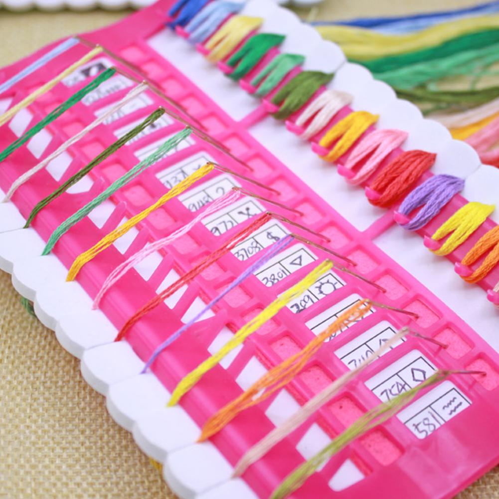 Floss Organizer Cross Stitch Kit Embroidery Thread Project Dedicated Tool 30 Positions Sewing Needles Pins Yarn Holder Craft