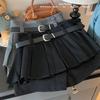 2025 Versatile A-line Pleated Skirt: Spicy Slimming Design for Petite Women, Anti-exposure Short Skirt Pants