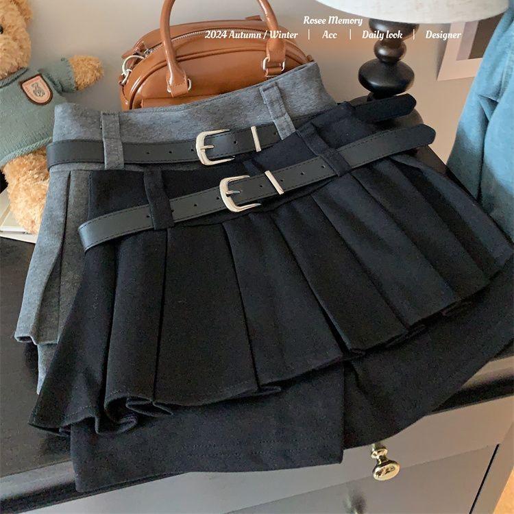 2025 Versatile A-line Pleated Skirt: Spicy Slimming Design for Petite Women, Anti-exposure Short Skirt Pants
