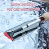 Auto Accessories Aluminum Car Ice Scraper Extra-Long Handle Frost Removal Windshield Remover Snow Cleaning Tool Car Windows