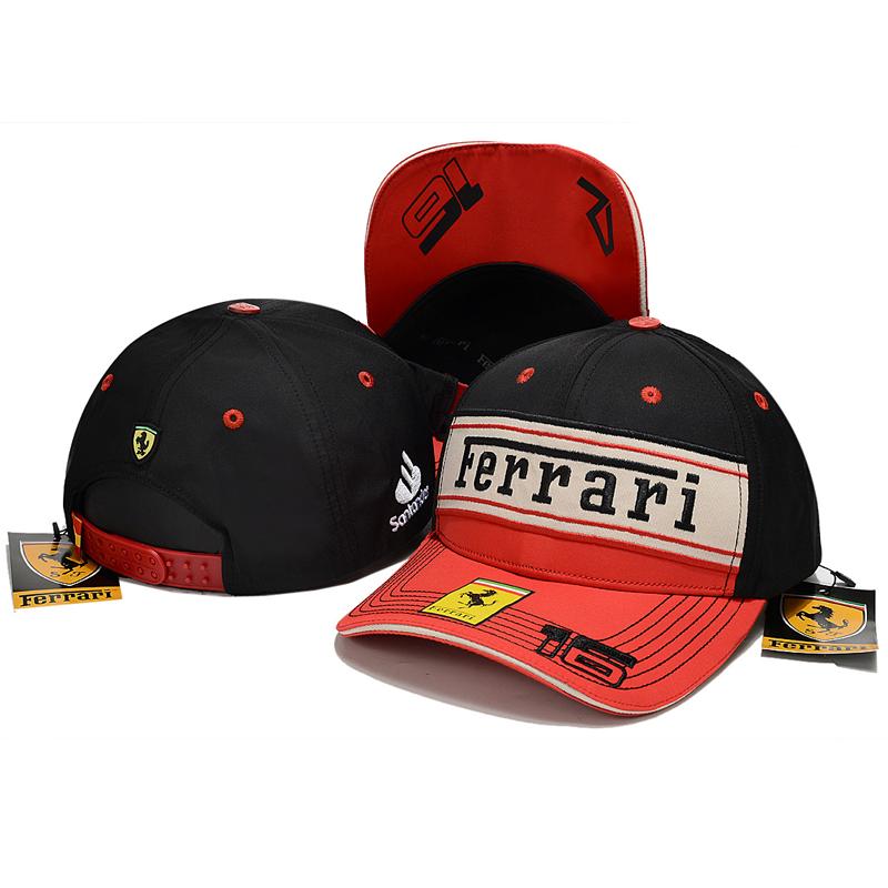 Ferrari Bestickte Bedruckte Baseballkappen und Sonnenschutz-Baseballkappe Geeignet für Alle Jahreszeiten Für Ferrari458 488 F12 FF 430