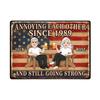 Funny Couple Sign - 3040 cm Decorative Wall Plaque for Home, Kitchen, Bedroom - Gift for Husband and Wife